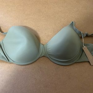 NWT SKIMS FITS EVERYBODY T-SHIRT BRA SZ 34DDD Sage